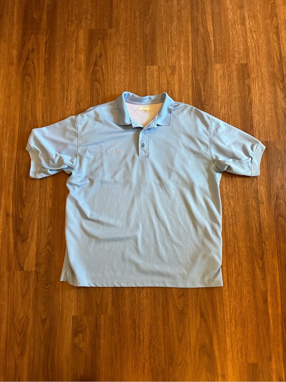 Columbia Men’s Blue Polo Shirt Short Sleeve Embroidered Logo Big & Tall XL